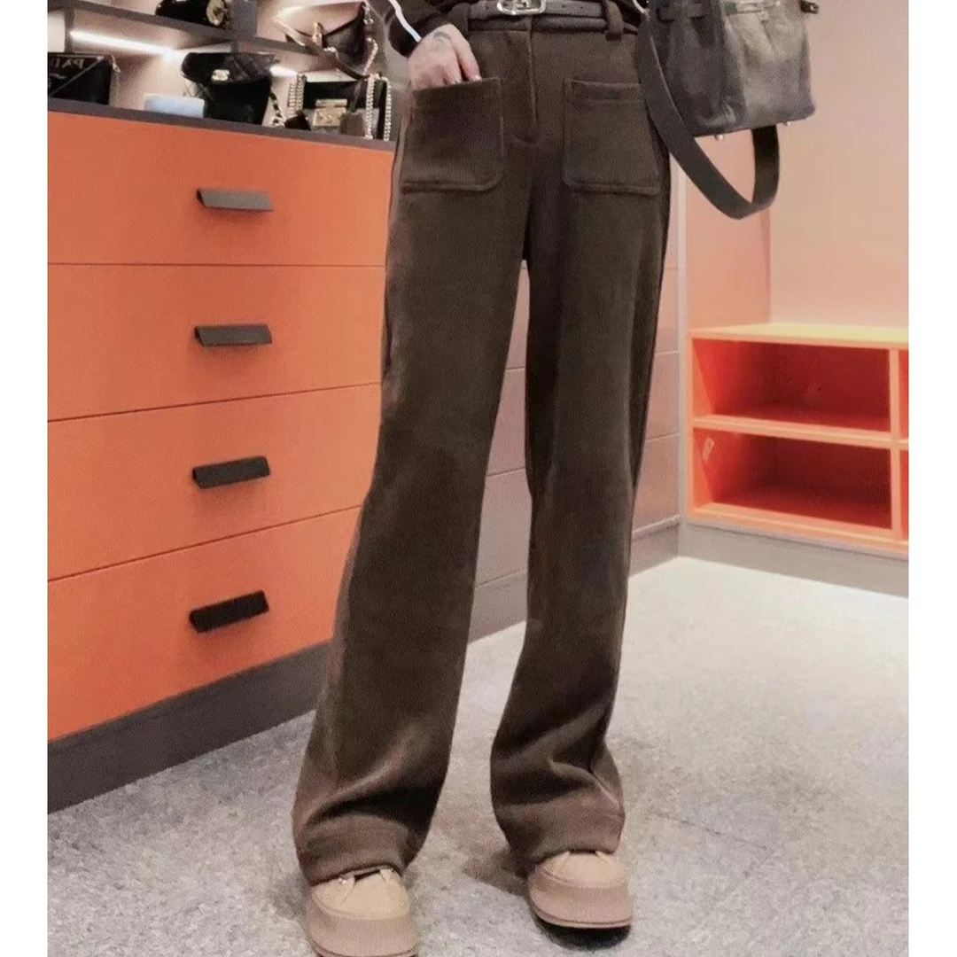 【FTLW】-宽松高腰复古秋冬秋季百搭休闲裤-951