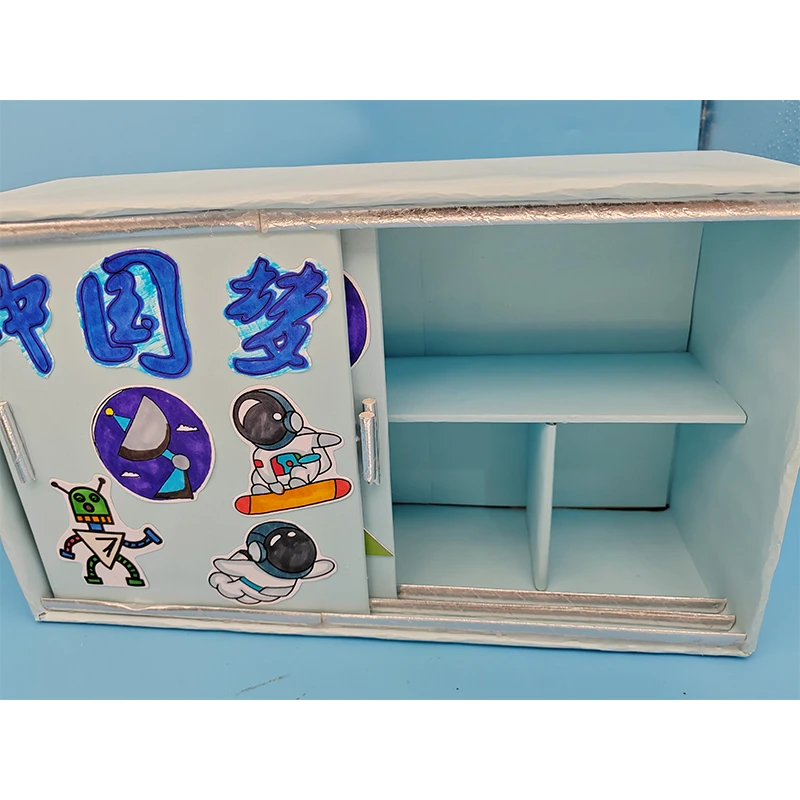 创意手工收纳盒 纸板收纳箱 笔筒 垃圾桶矿泉水瓶子奖杯 罐子手工