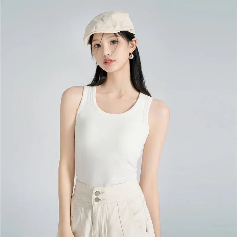 【现货】美洋MEIYANG三色胶囊暖暖背心含胸垫~舒适保暖弹力修身打底