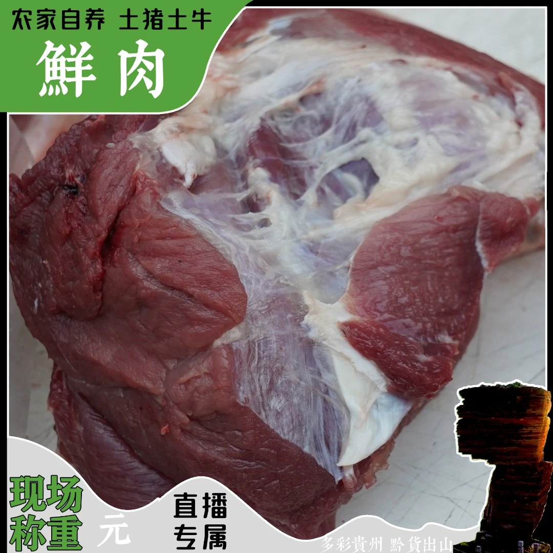 【直播助农专属】贵州甘龙乡村土猪肉熟食喂养现场称重