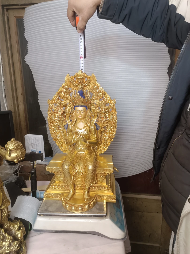 四十五高强巴佛弥勒佛金色黄色大号工艺品