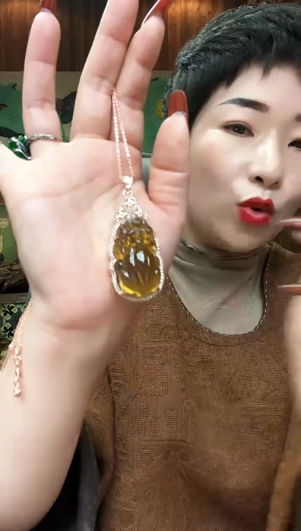 【闪购商品】蓝珀颈饰未镶嵌216