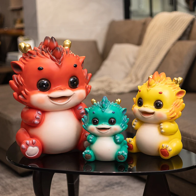 可爱生肖龙存钱罐只进不出储蓄罐成人大号储钱罐创意小孩生日礼物