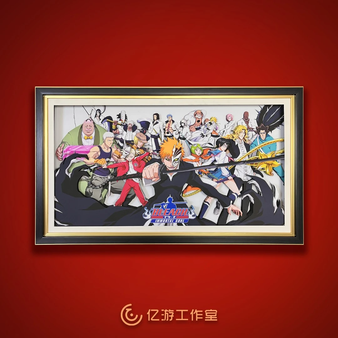 黑崎一护死神合集全家福3D动漫立体画装饰画 挂画壁画动漫二次元