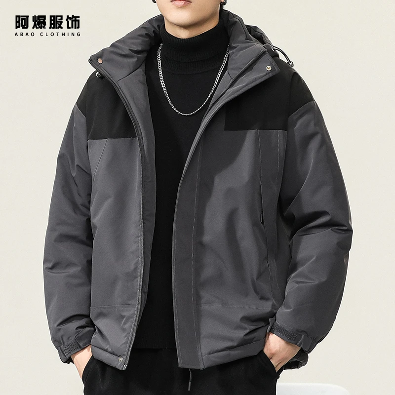 【阿爆服饰】棉服男女秋冬加厚保暖连帽棉衣潮流休闲情侣面包服外套