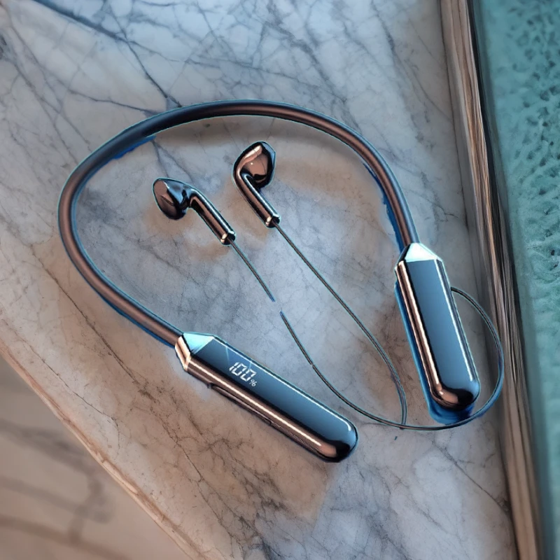 新款男女生HiFi无线大电量蓝牙耳机挂脖式运动跑步超长待机续航长