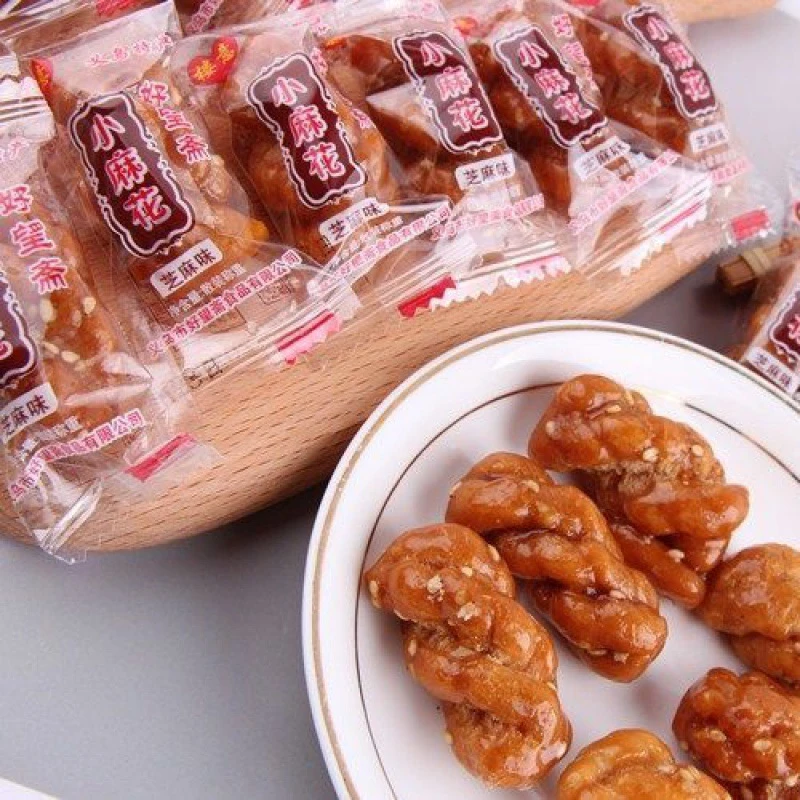 红糖小麻花芝麻味香脆零食单独立包装义乌特产楼意好望斋网红点心