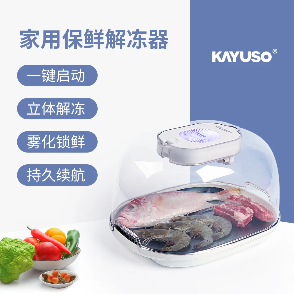 KAYUSO2024新款解冻神器家用食物恒温快速雾化解冻器牛排解冻板