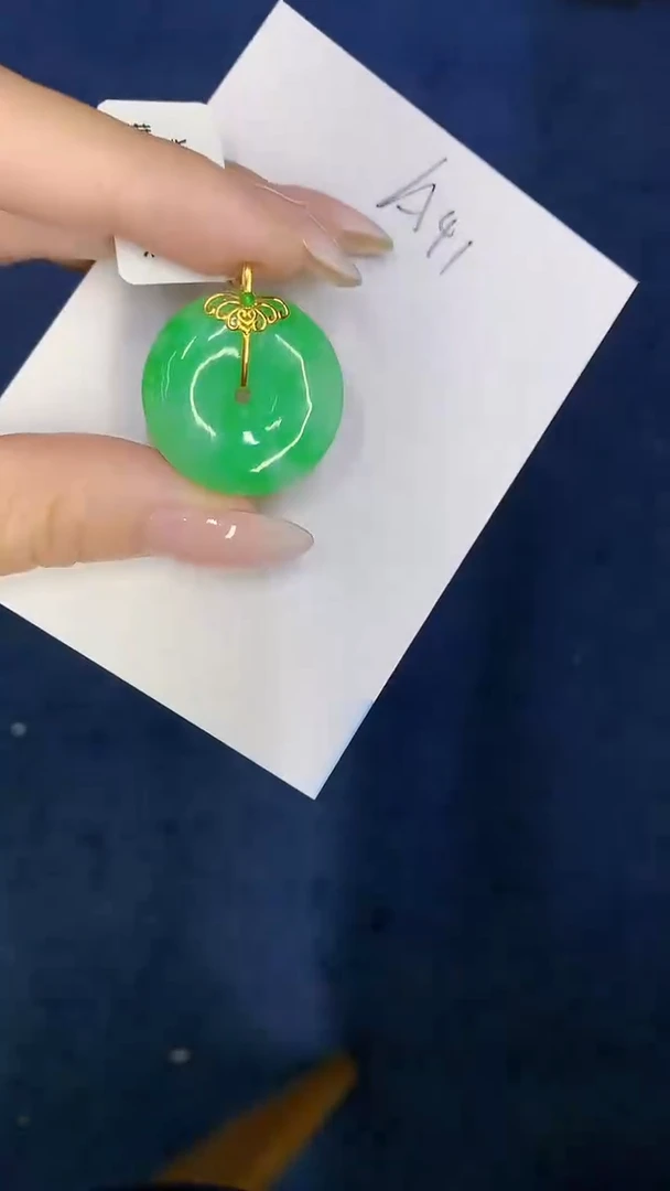 【闪购商品】翡翠颈饰18K金镶嵌0000000000