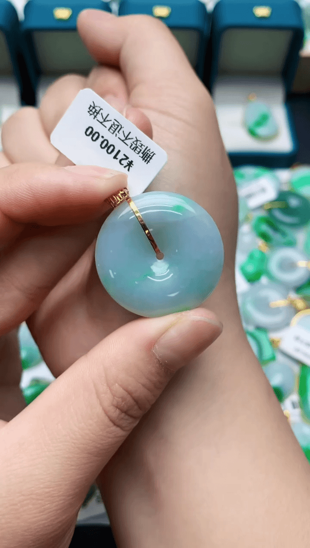 【闪购商品】翡翠颈饰18K金镶嵌000000000