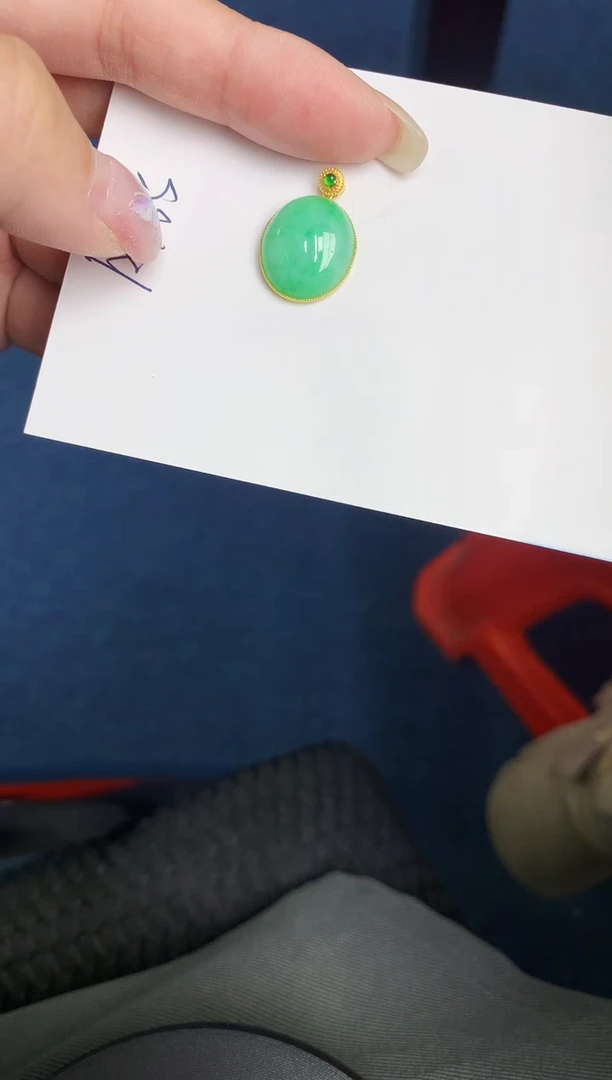 【闪购商品】翡翠颈饰18K金镶嵌000000000