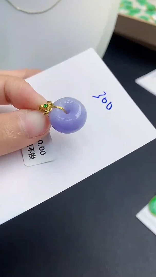 【闪购商品】翡翠颈饰18K金镶嵌0000000000