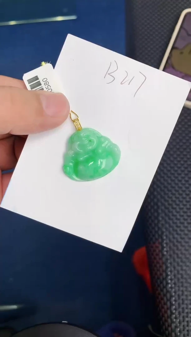 【闪购商品】翡翠颈饰18K金镶嵌0000000001