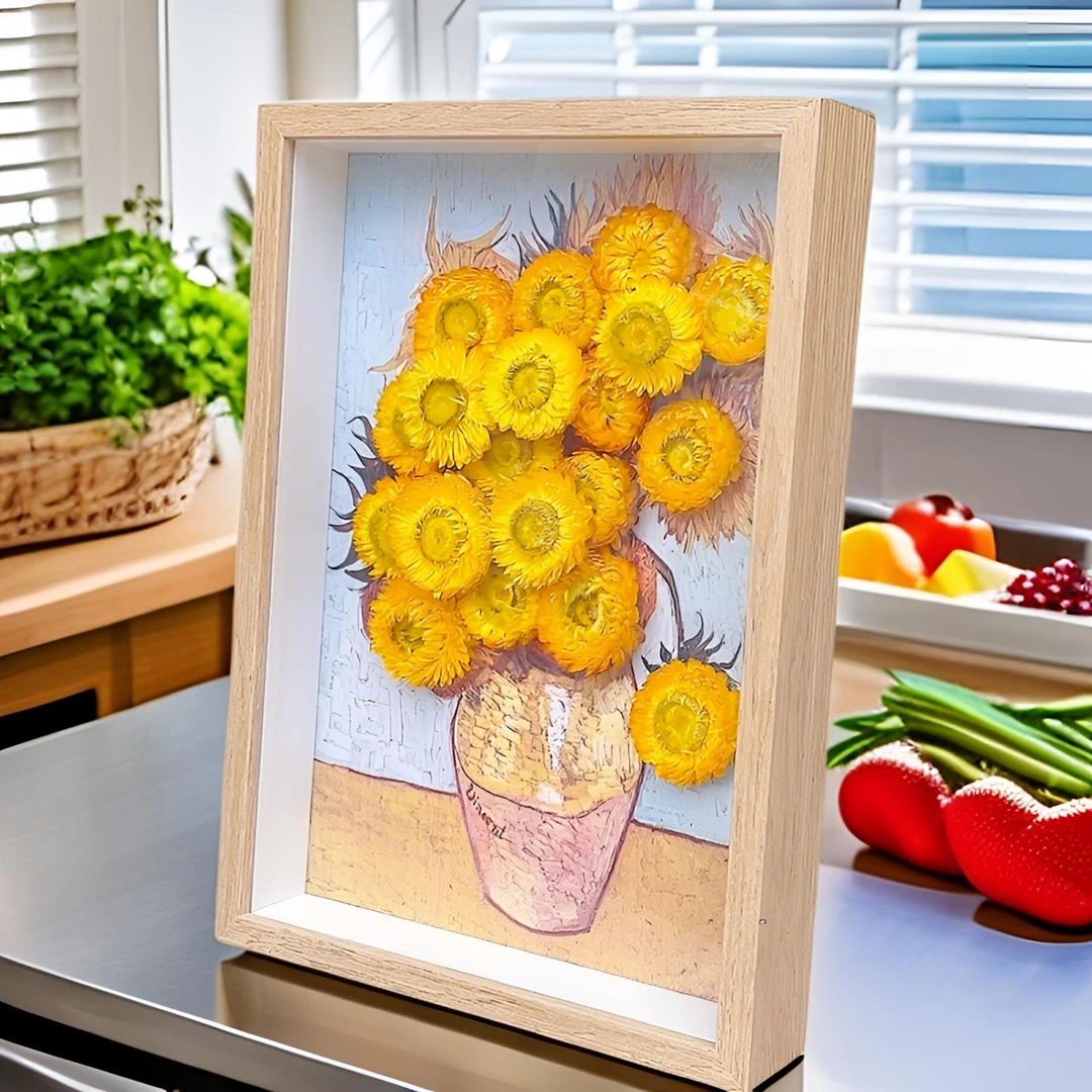 装饰画客厅摆件饰品干花工艺品【成品】