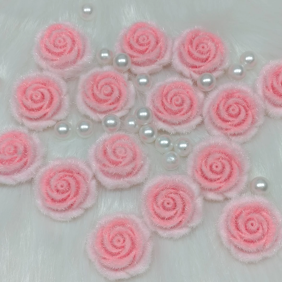 双面植绒夜光花花花束包车挂耳钉diy配件