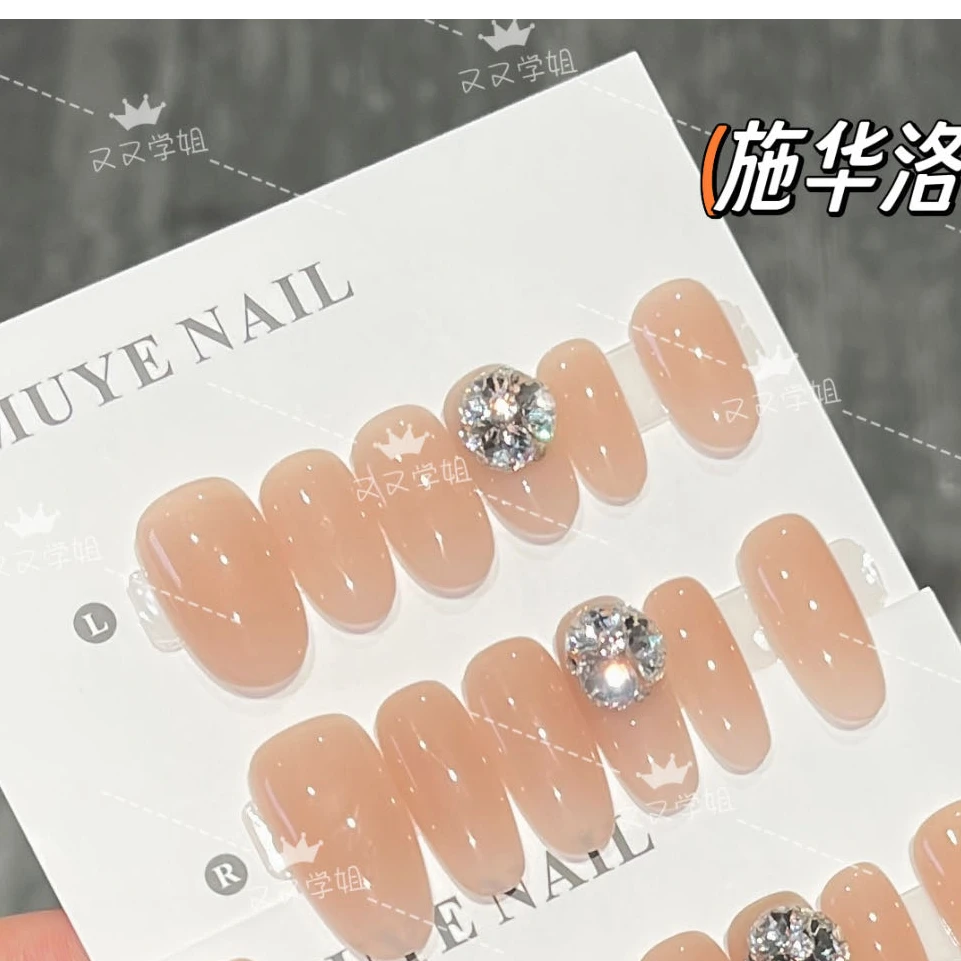 【嬛嬛2.0】 施洛华系列-(12片)-纯手工设计穿戴美甲 019