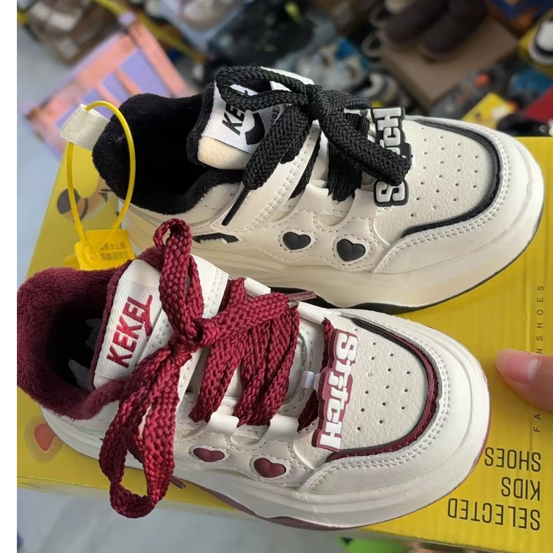 儿童休闲加绒鞋子男孩女孩都可以穿