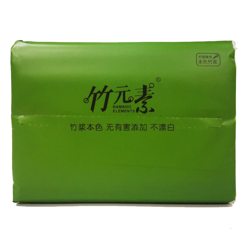 竹元素竹浆本色抽纸 120*180mm*100张 1包 不漂白 无有害添加 新旧包装随机发