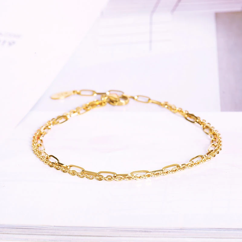 钛钢手链 韩版复古手链女ins小众设计不掉色轻奢精致学生闺蜜链