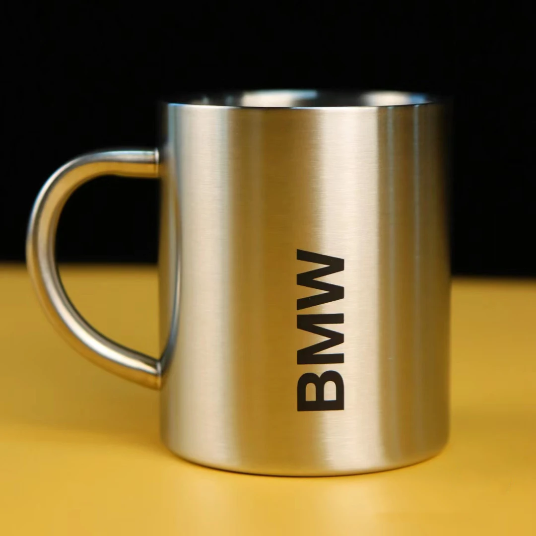 宝马款ActiveCup不锈钢水杯金属私人茶杯300ml容量保温松弛感物品