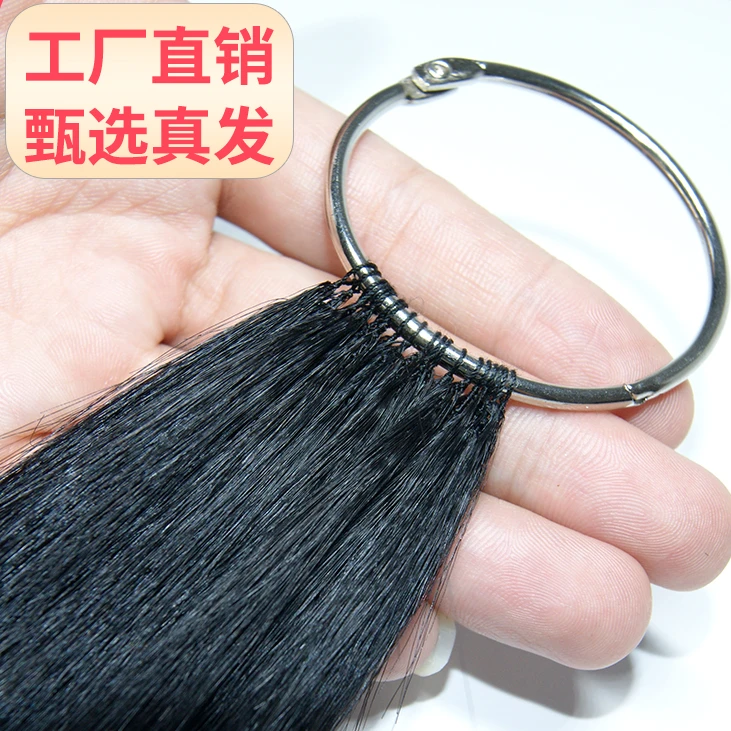 万黛二代羽毛接发真发隐形无痕接发手工编织增发补发接长批发头发