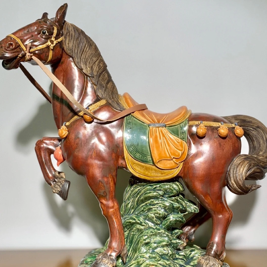 陶塑｜陈沛津精品马到成功，63*58cm