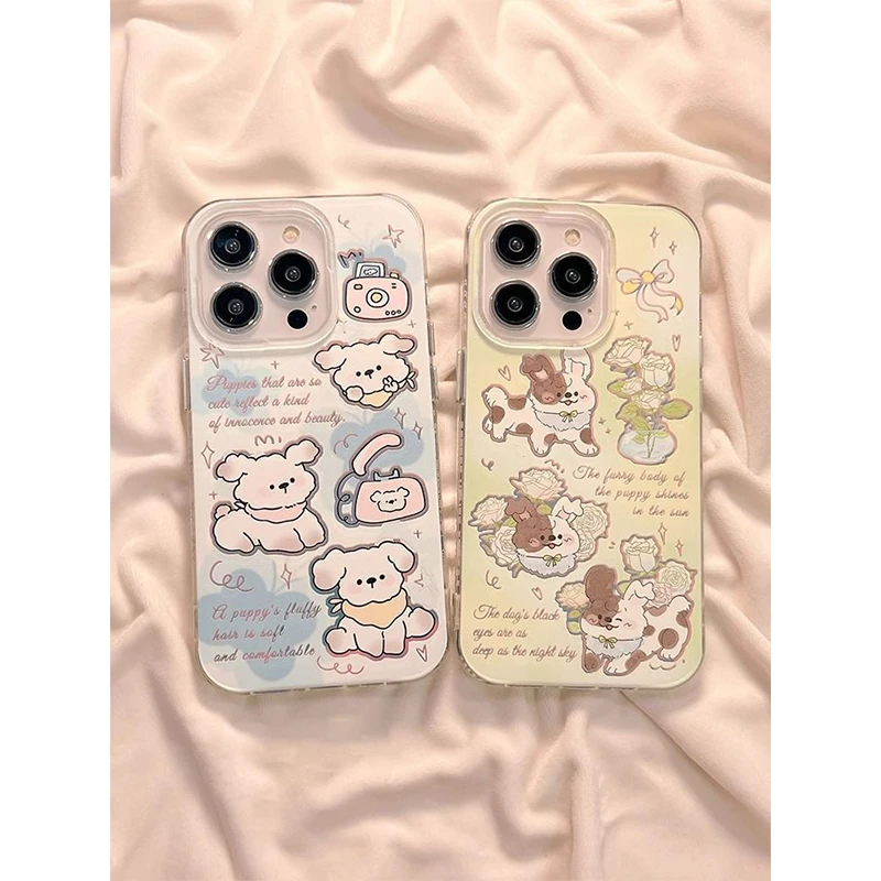 狗狗适用苹果iphone小米15/14/13promax防摔vivo华为oppo手机壳女