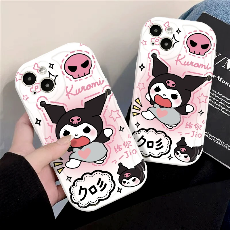 适用苹果/华为/OPPO/VIVO/小米F 可爱跺脚库洛米防摔全包手机壳女