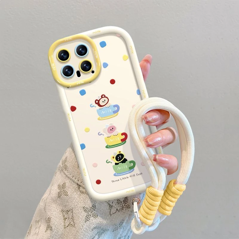 小熊适用苹果iphone小米15/14/13promax防摔vivo华为oppo手机壳女