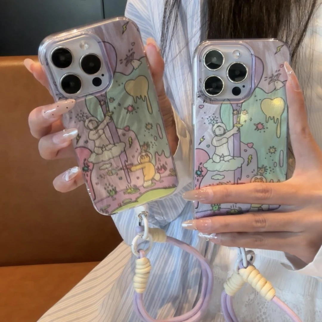 动漫适用苹果iphone小米15/14/13promax防摔vivo华为oppo手机壳女