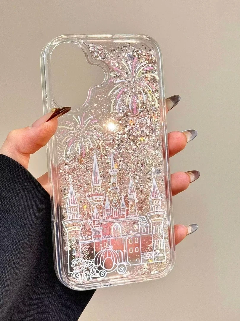 城堡烟花适用华为mate60苹果oppo小米15/14/13pro防摔vivo手机壳