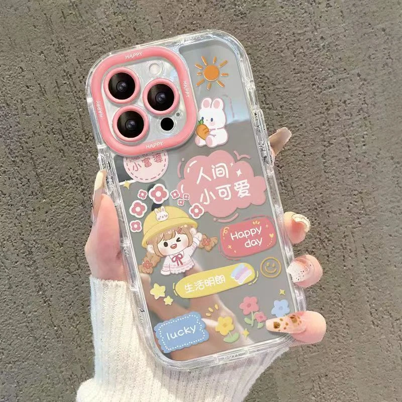 人间小可爱适用iphone15/14/13苹果华为vivo小米oppo红米手机壳女