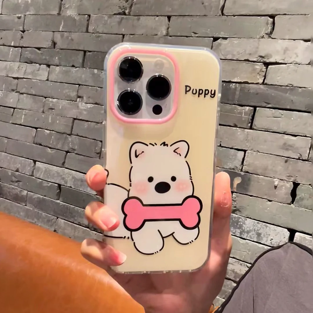 狗狗适用苹果iphone小米15/14/13promax防摔vivo华为oppo手机壳女