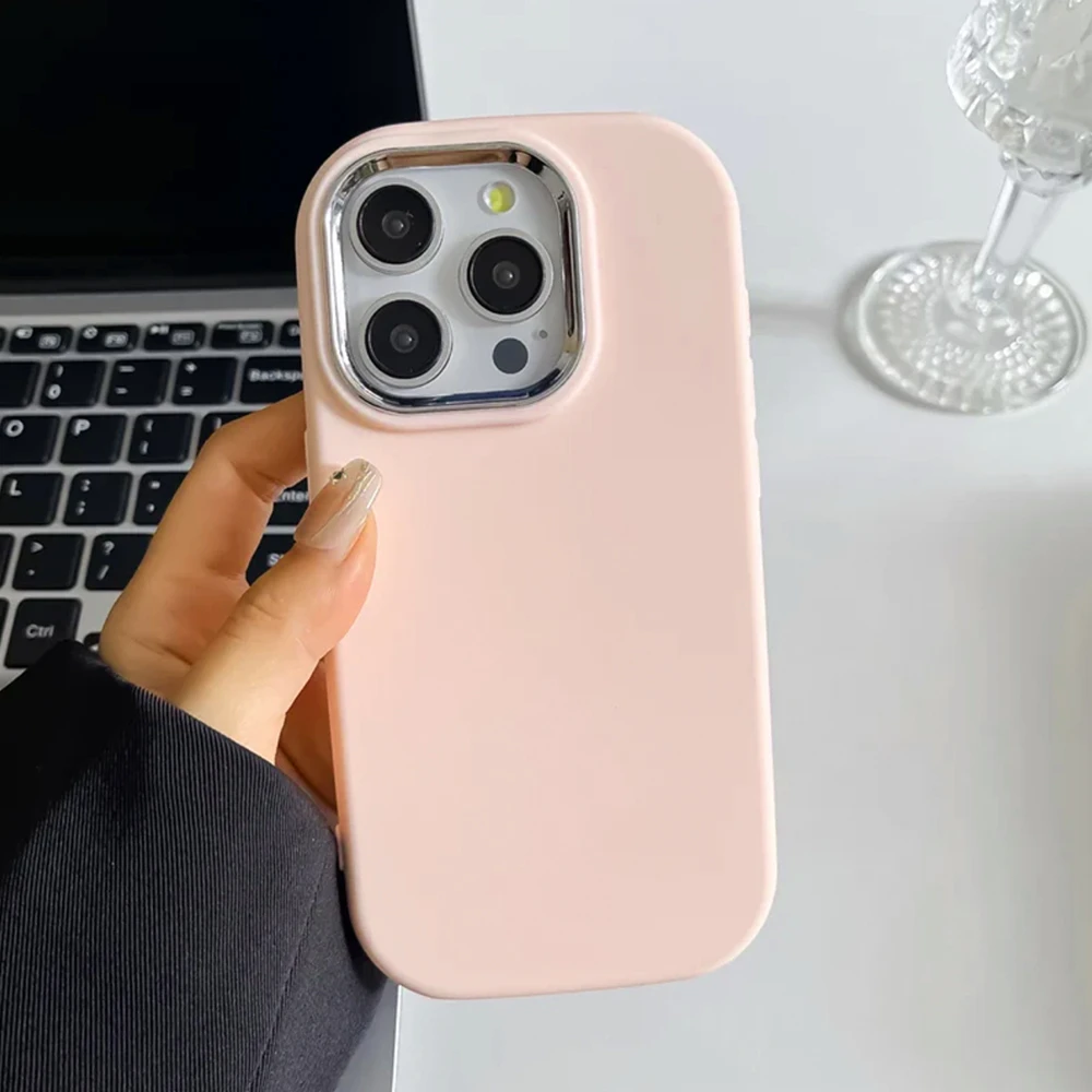 简约粉适用苹果iphone小米15/14/13promax防摔vivo华为oppo手机壳