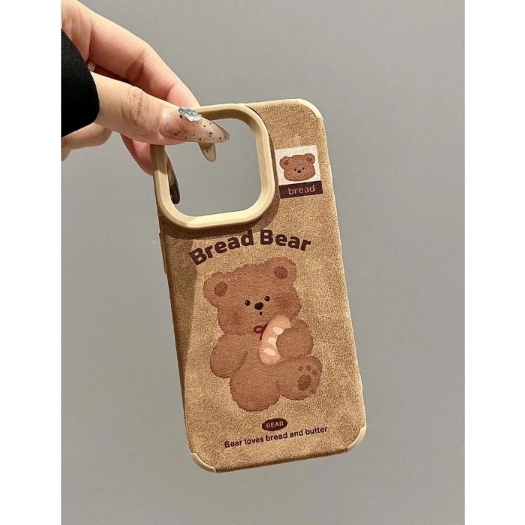 小熊适用苹果iphone小米15/14/13promax防摔vivo华为oppo手机壳女