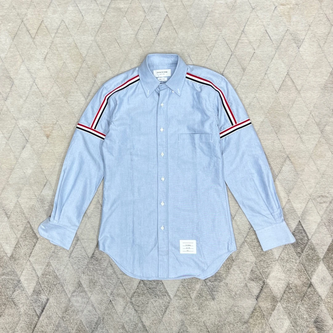 全新未使用 THOMBROWNE 128960 TB经典织带衬衫