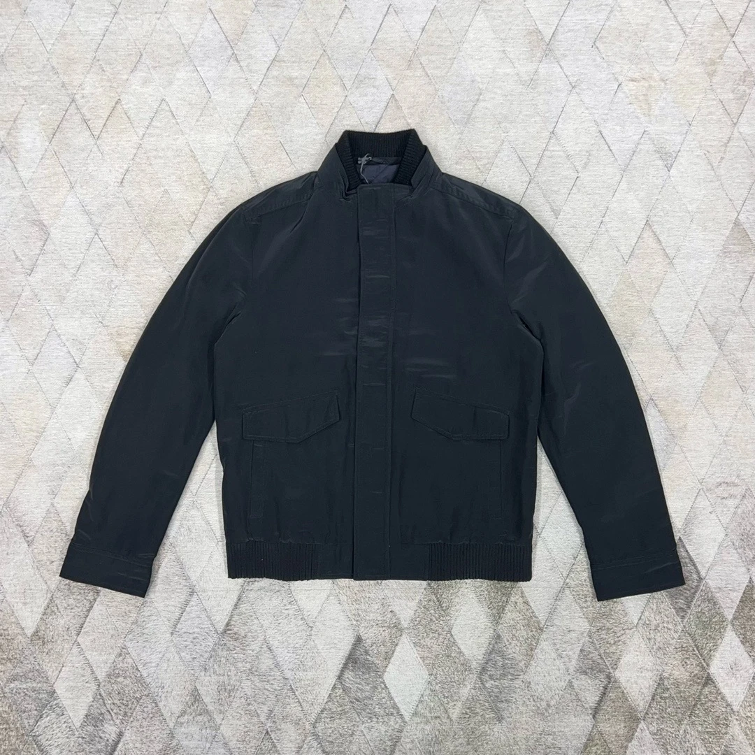 全新未使用 ErmenegildoZegna 130589 男士防水尼龙棒球夹克