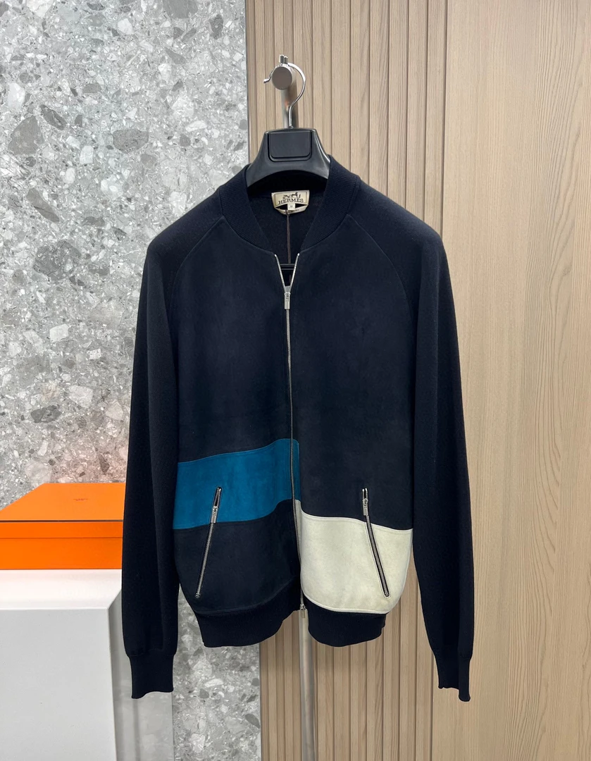 全新未使用 Hermes/爱马仕 130130 爱马仕Hermes磨砂皮夹克外套