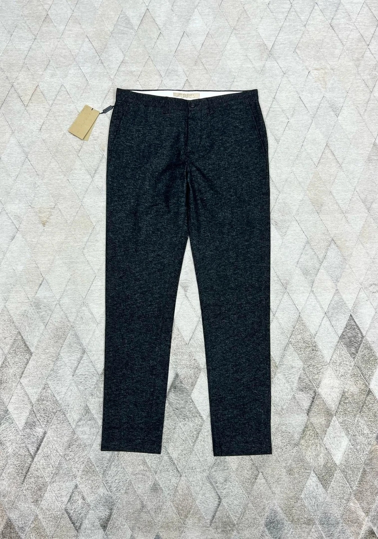 全新未使用 BURBERRY/博柏利 130584 男士羊毛休闲裤厚实柔软