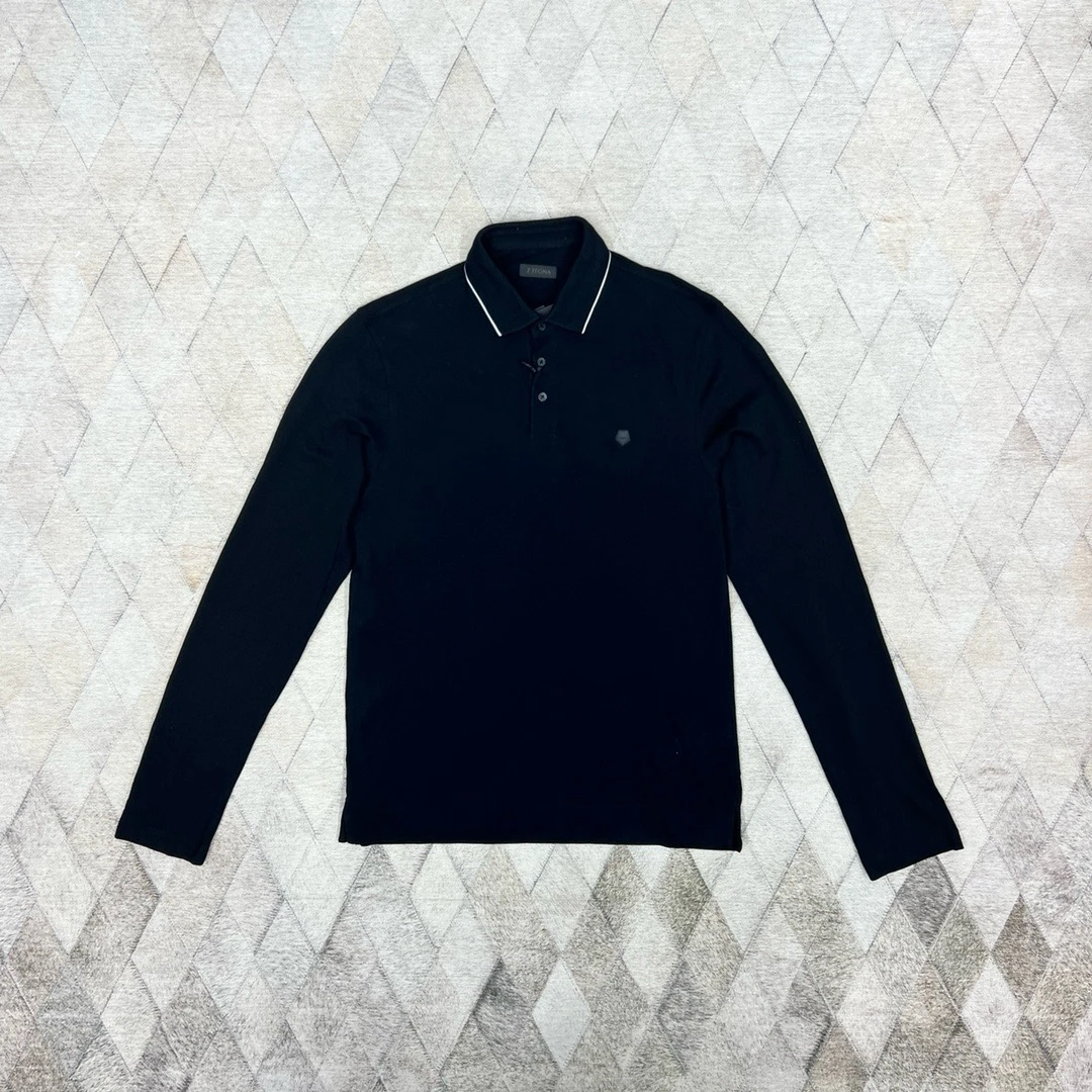 全新未使用 ErmenegildoZegna 130329 男士商务polo长袖