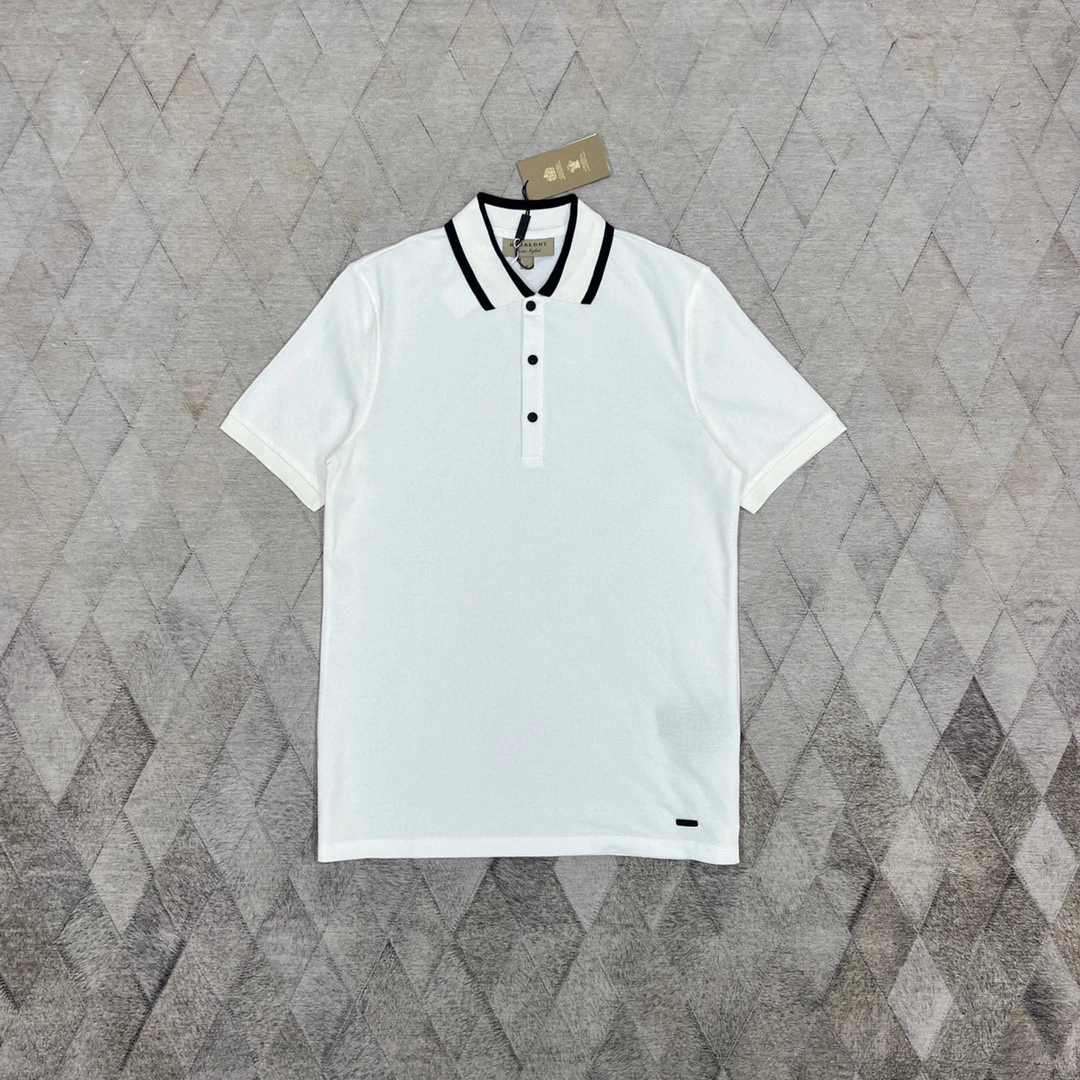 全新未使用 BURBERRY/博柏利 130018 博柏利男士拼色Polo衫