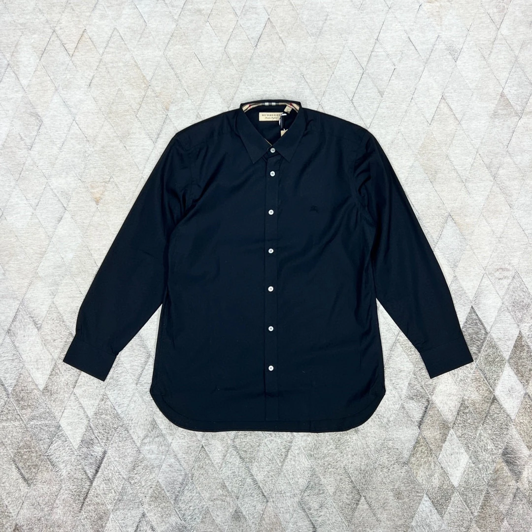 全新未使用 BURBERRY/博柏利 129167 博柏利黑色衬衫