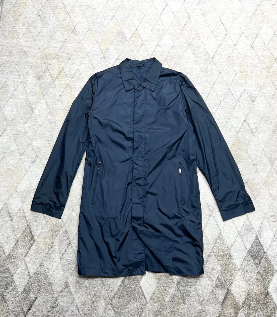 全新未使用 ErmenegildoZegna 122007 杰尼亚深蓝旅行者风衣夹克