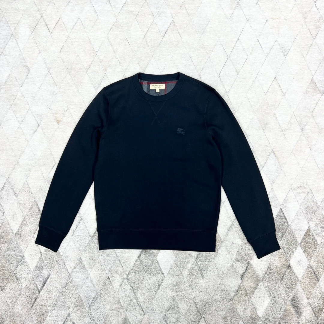 全新未使用 BURBERRY/博柏利 130541 博柏利圆领战马刺绣卫衣加绒