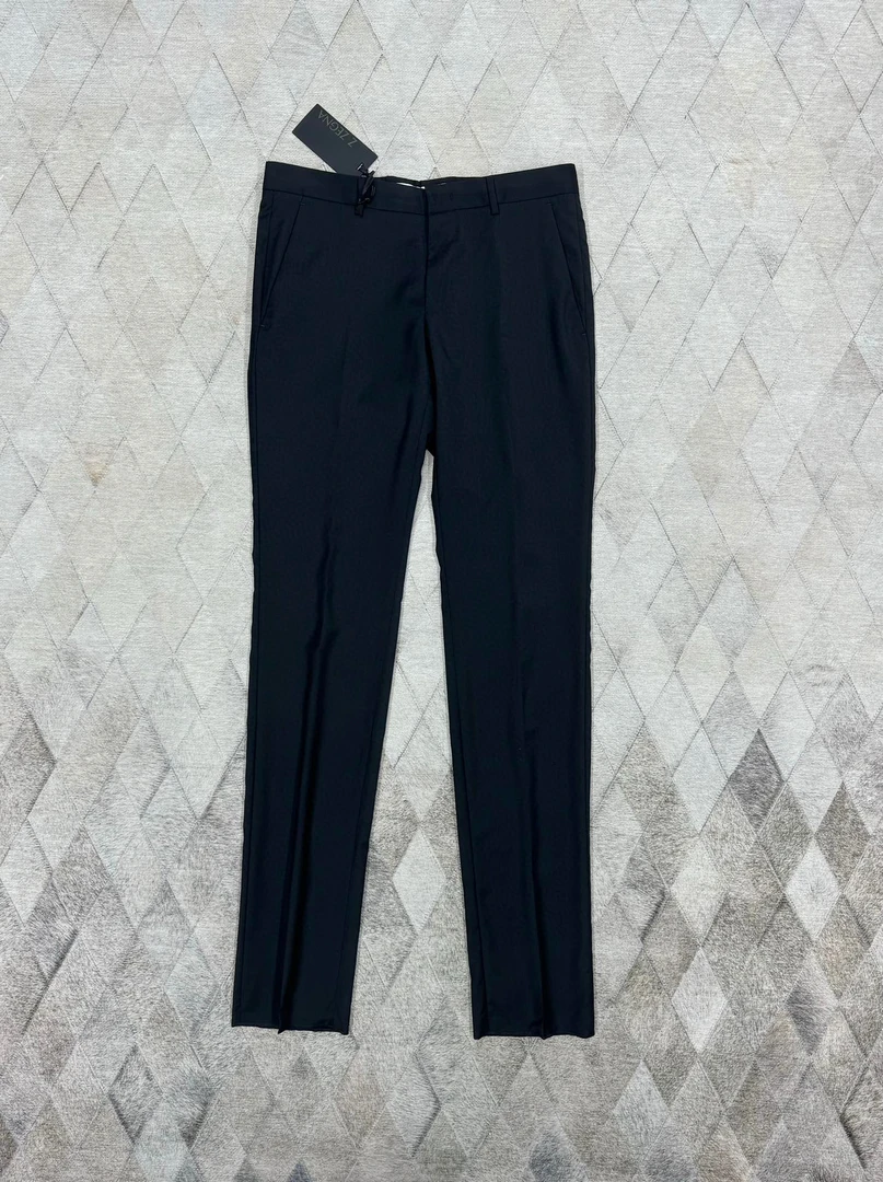 全新未使用 ErmenegildoZegna 129695杰尼亚zegna弹力羊毛西裤