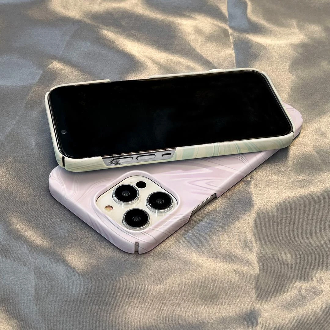 靓壳极简水波纹适用苹果14Plus菲林手机壳iPhone13promax个性12硬
