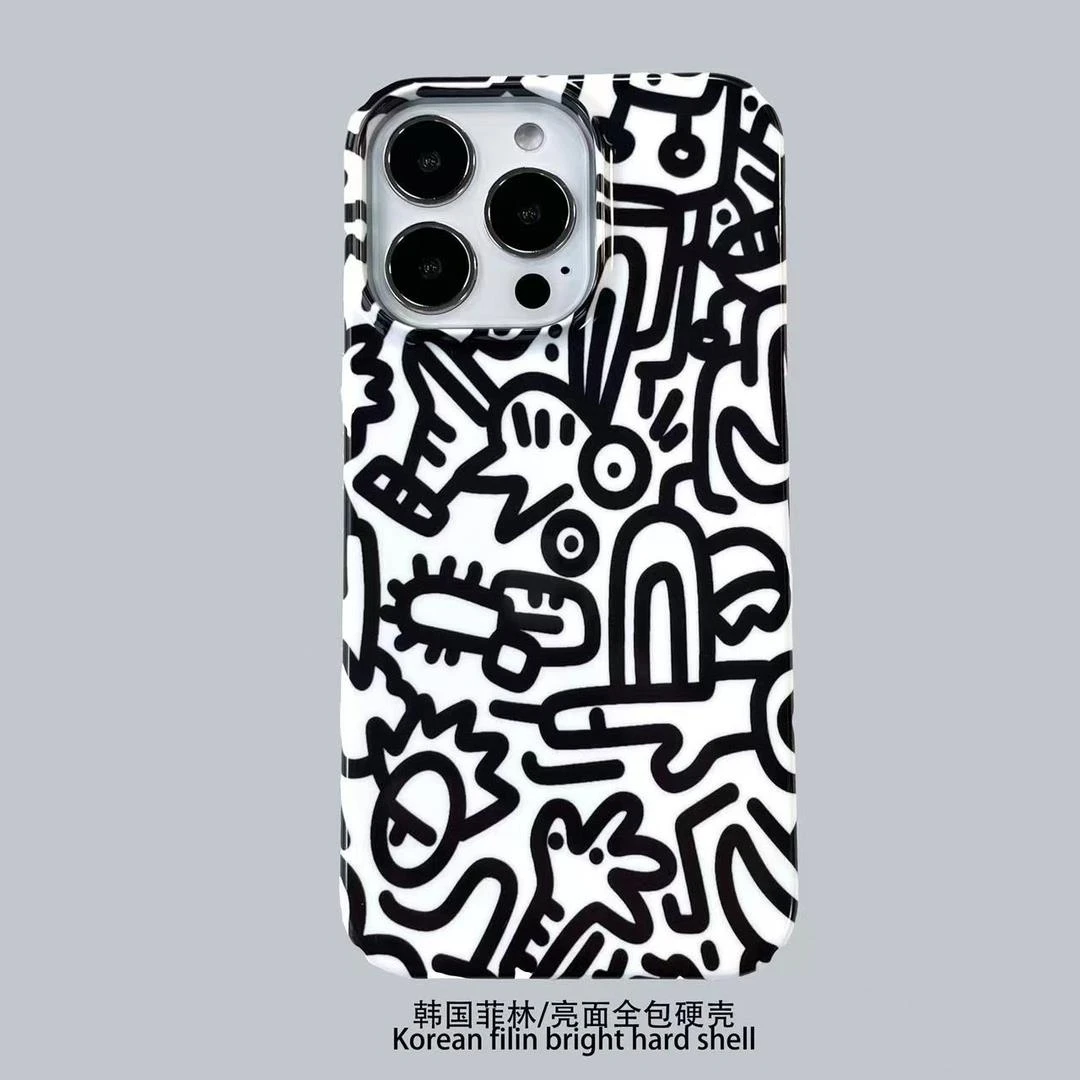 靓壳创意【苹果华为oppovivo小米】菲林壳 抽象涂鸦手机壳保护套