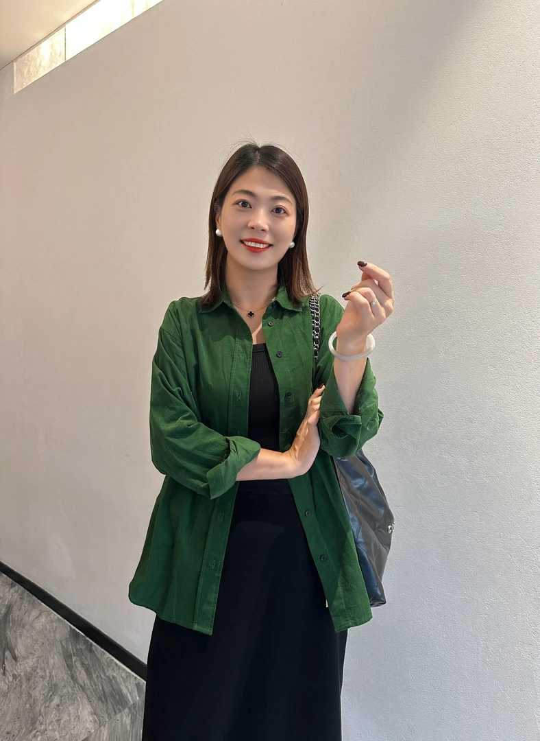 【良木专属】秋季新款单排扣翻领灯芯绒衬衫