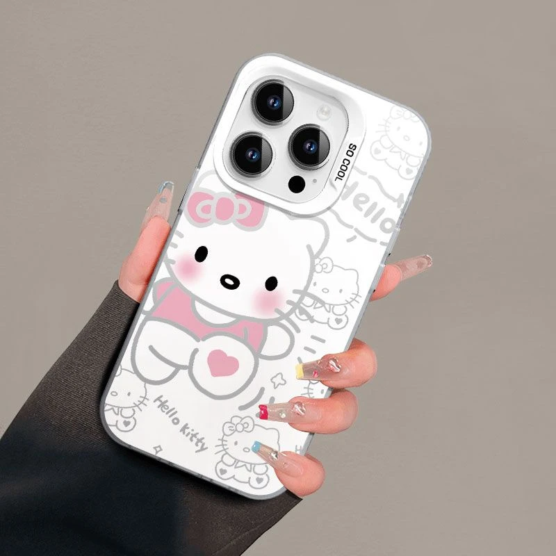 凯蒂适用iQOO11手机壳新款防摔彩银网红卡通可爱高颜值女