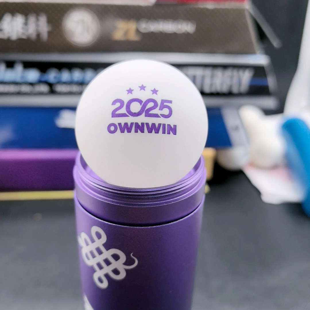 澳悠无缝40+三星球 2025年蛇年纪念球 3个球+金属球桶乒乓球